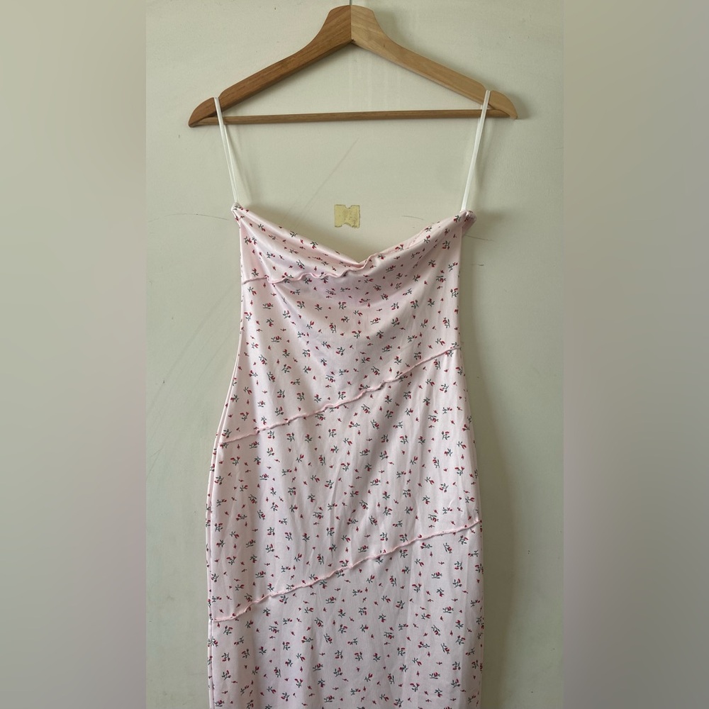 SHEIN Pink Floral Maxi Dress
